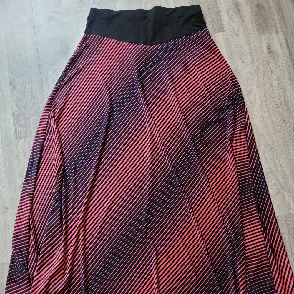 Rosalinda maxi striped skirt